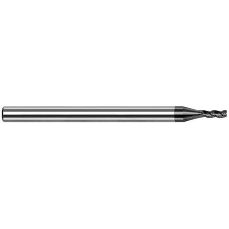 Harvey Tool 5/64 in. dia. x 0.02 in. Radius x 15/64 Carbide Corner Radius End Mill for Aluminum Alloys, 3 Flutes 925878-C4
